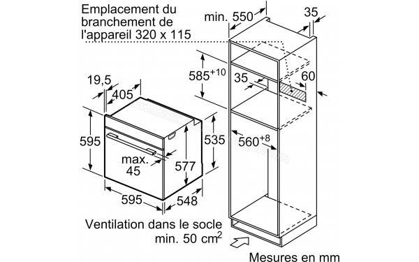SIEMENS HM656GNS1 - Dimensions
