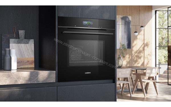 SIEMENS HM776GKB1 - Appareil encastr&eacute; vue 3/4 gauche