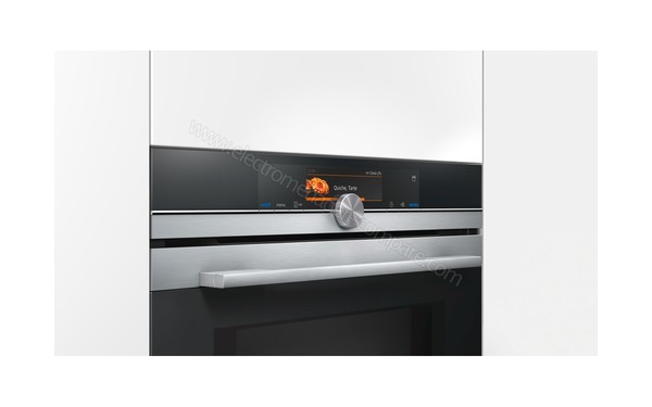 SIEMENS HN678G4S6 - Vue 3/4 droite, bandeau et poign&eacute;e