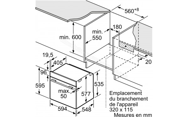 SIEMENS HR372ABS0S - Dimensions