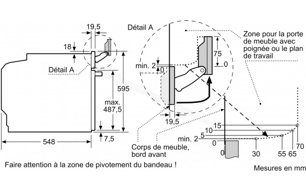 SIEMENS HR976GMB1 - Dimensions