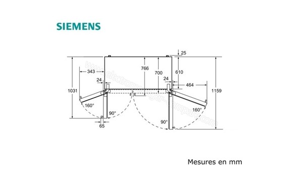 SIEMENS KA62DV78 - Schemas d'encastrement 1