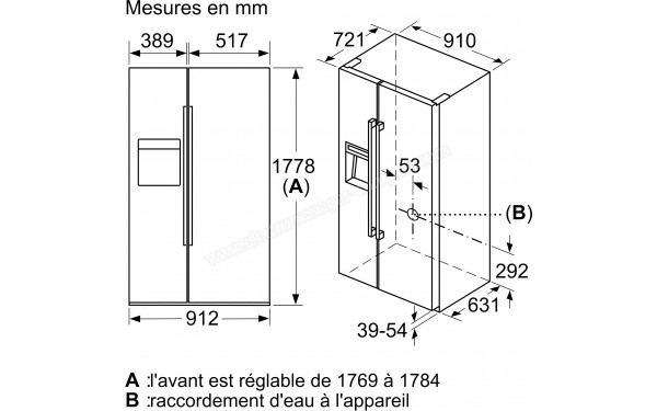 SIEMENS KA92DHXFP - Dimensions