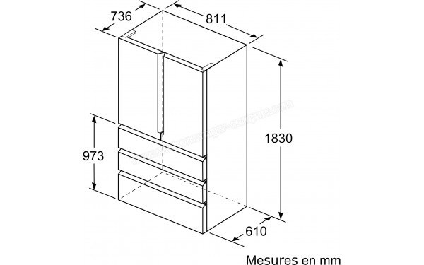 SIEMENS KF86FPBEA - Dimensions