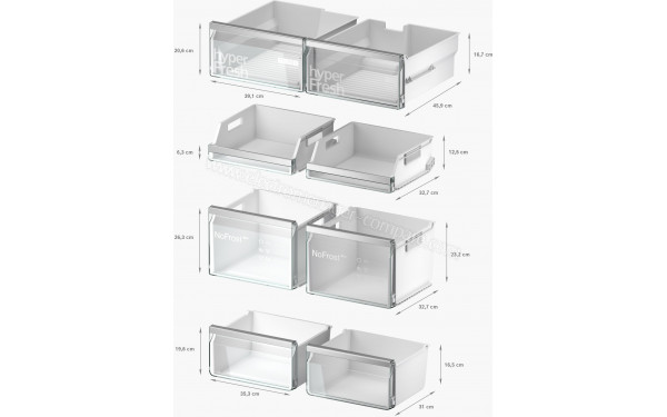 SIEMENS KF96DPXEA - Dimensions