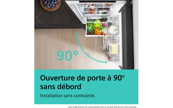 SIEMENS KG36NEXAG - Ouverture de porte &agrave; 90&deg; sans d&eacute;bord