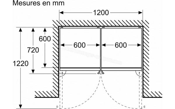 SIEMENS KG39NEICU - Dimensions
