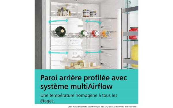 SIEMENS KG39NEICU - Paroi arri&egrave;re profil&eacute;e avec syst&egrave;me multiAirflow