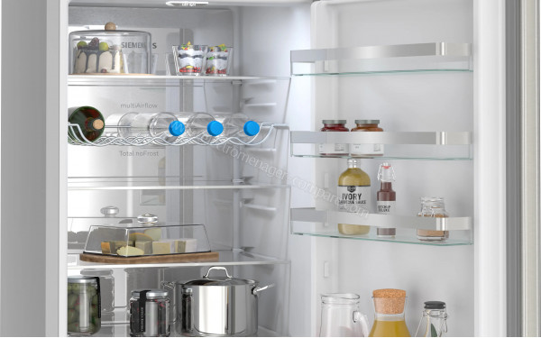 SIEMENS KG39NVIBG - Vue de l'int&eacute;rieur partie r&eacute;frig&eacute;rateur