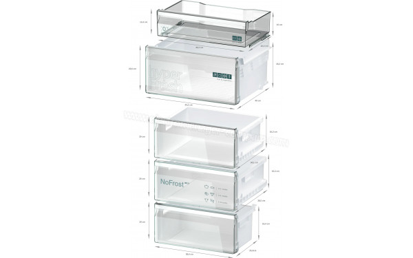 SIEMENS KG39NVIDG - Dimensions