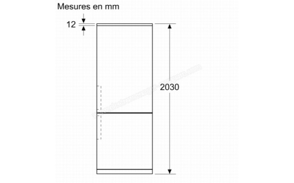 SIEMENS KG39NXWDF - Dimensions