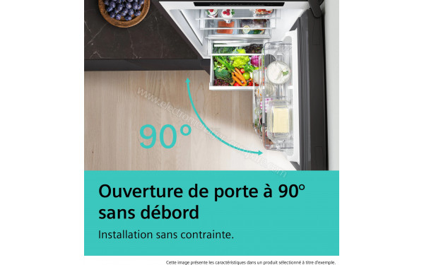 SIEMENS KG49NAIBG - Ouverture de porte &agrave; 90&deg; sans d&eacute;bord