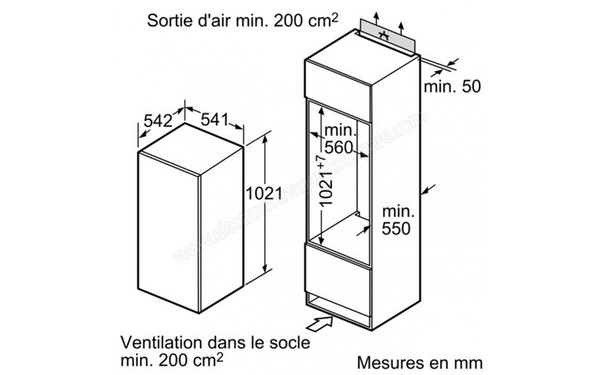 SIEMENS KI20LA65FF - Schemas d'encastrement