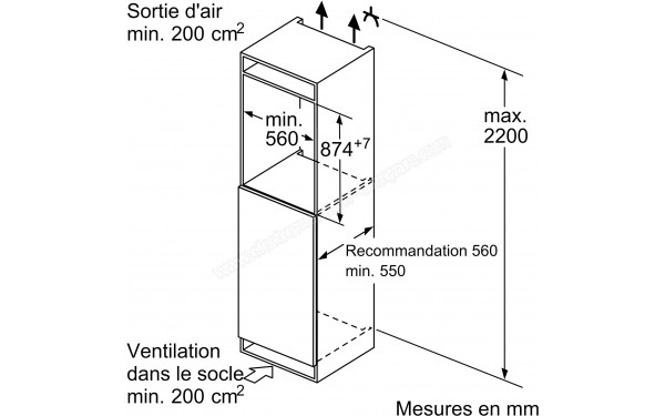 SIEMENS KI21RVFE0 - Dimensions