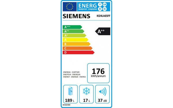 SIEMENS KI24LA65FF - &Eacute;tiquette &eacute;nergie