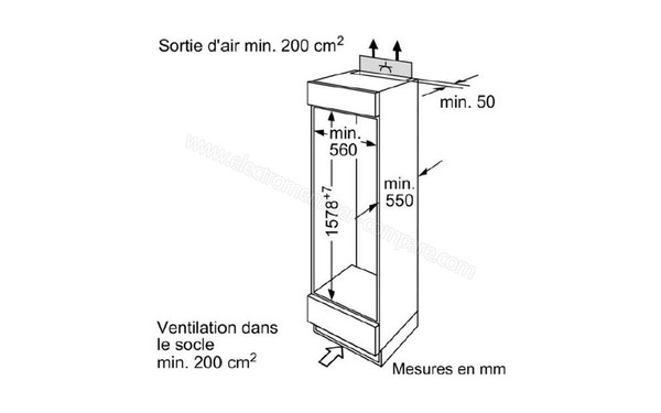 SIEMENS KI28DA20IE - sch&eacute;ma d'encastrement