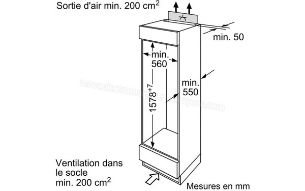 SIEMENS KI28DA20 - Sch&eacute;ma (cr&eacute;dit : Boulanger)