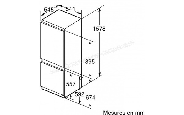 SIEMENS KI28VA20FF - sch&eacute;ma d'encastrement 1