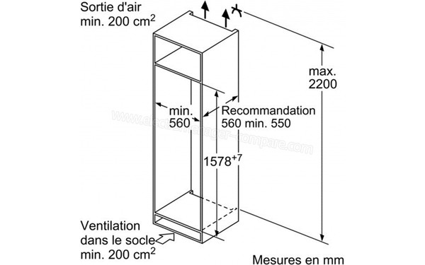 SIEMENS KI28VA20FF - sch&eacute;ma d'encastrement 2