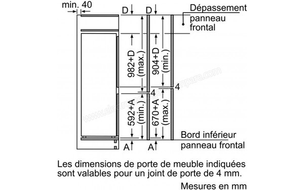 SIEMENS KI28VA20FF - sch&eacute;ma d'encastrement 3
