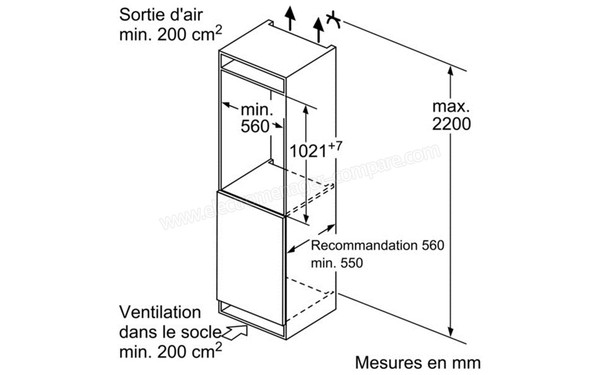 SIEMENS KI31RAD30 - Schema d'encastrement 2