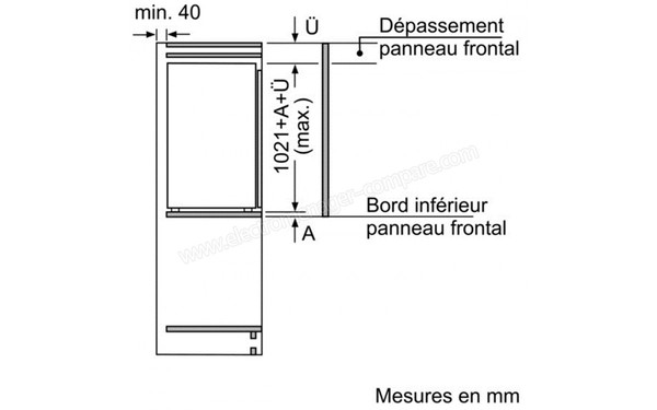 SIEMENS KI31RAD30 - Schema d'encastrement 3