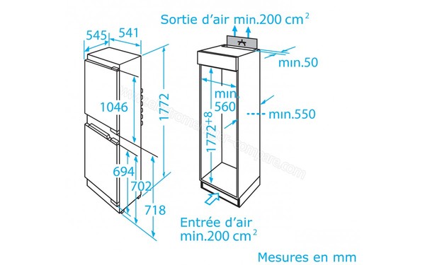 SIEMENS KI34SA50FF - Schemas d'encastrement 1