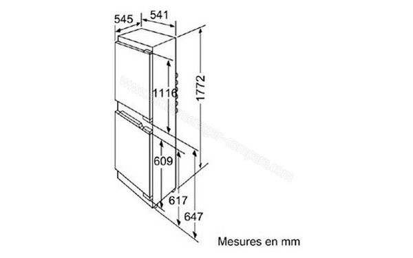 SIEMENS KI38VA50FF - sch&eacute;ma d'encastrement