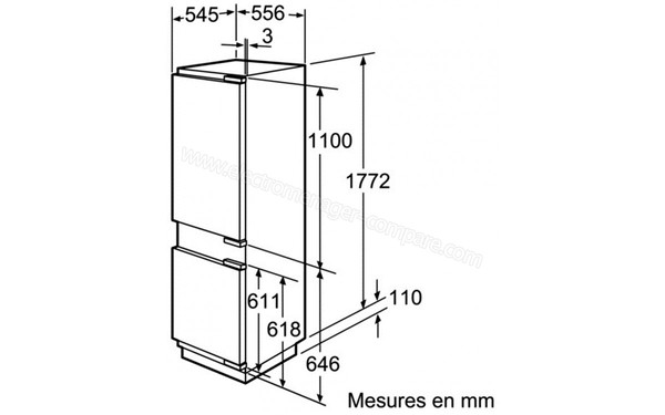 SIEMENS KI39FP60 - Schema d'encastrement 1