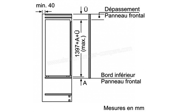SIEMENS KI52FAD30 - Schema d'encastrement 3