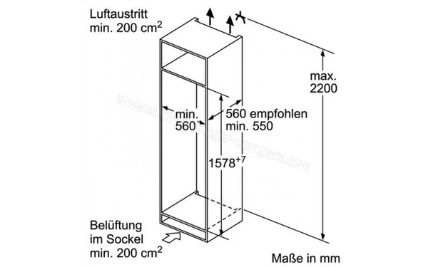 SIEMENS KI77VVS30 - Schema encastrement