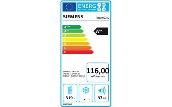 SIEMENS KI81RADE0 - &Eacute;tiquette &eacute;nergie