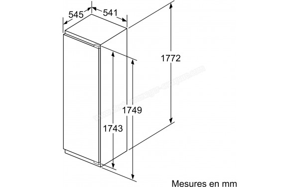 SIEMENS KI81RVFF0 - Dimensions
