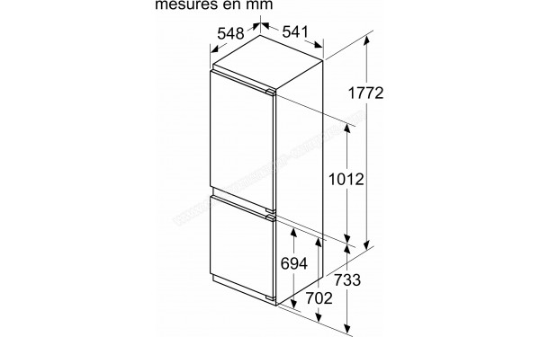 SIEMENS KI86NHFE0 - Dimensions