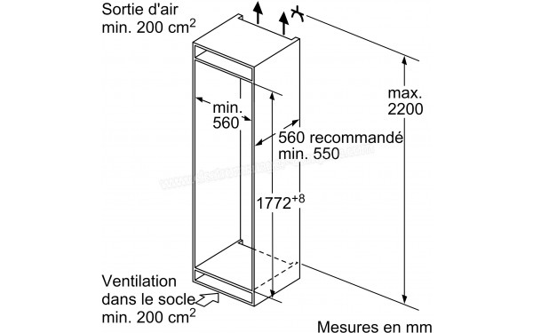 SIEMENS KI86NNSE0 - Dimensions