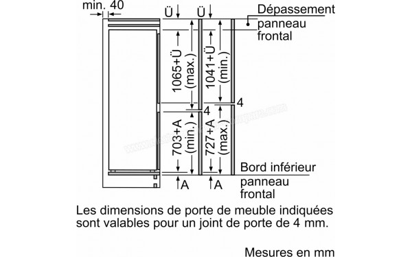 SIEMENS KI86NSDB0 - Dimensions