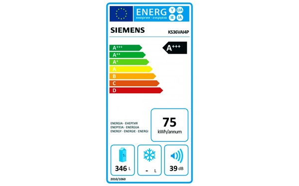 SIEMENS KS36VAI4P - &Eacute;tiquette &eacute;nergie