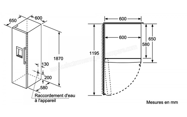 SIEMENS KS36WBI3P - Sch&eacute;ma technique