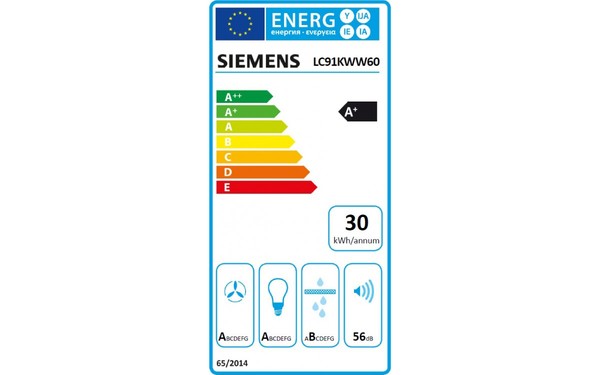 SIEMENS LC91KWW60 - &Eacute;tiquette &eacute;nergie