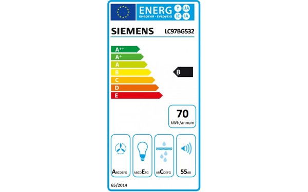 SIEMENS LC97BG532 - &Eacute;tiquette &eacute;nergie