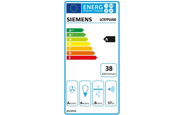 SIEMENS LC97FLV60 - &Eacute;tiquette &eacute;nergie