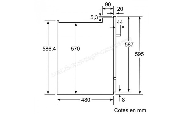 SIEMENS SC76M540EU - Schema d'encastrement 2