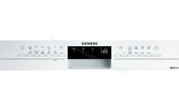 SIEMENS SN236W02KE - Panneau de commandes