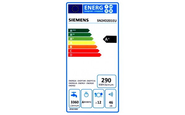 SIEMENS SN24D201EU - &Eacute;tiquette &eacute;nergie
