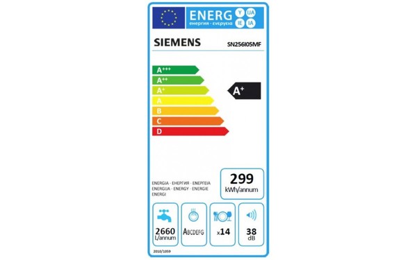 SIEMENS SN256I05MF - &Eacute;tiquette &eacute;nergie