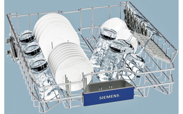 SIEMENS SN258W02ME - Vue du panier sup&eacute;rieur (cr&eacute;dit : Boulanger)