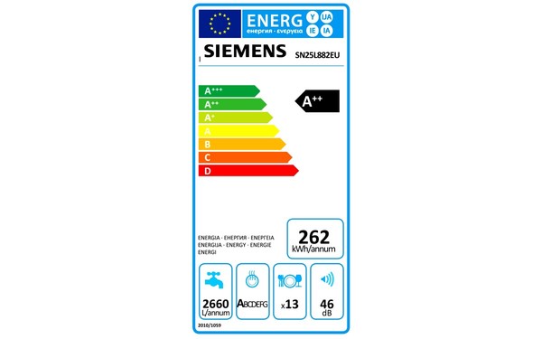 SIEMENS SN25L882EU - &Eacute;tiquette &eacute;nergie