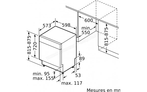 SIEMENS SN43HI01MS - Dimensions