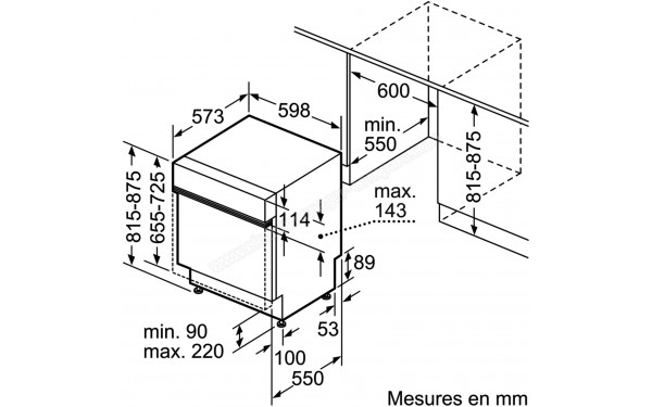 SIEMENS SN536S00TE - Sch&eacute;ma technique