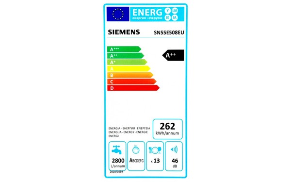SIEMENS SN55E508EU - &Eacute;tiquette &eacute;nergie